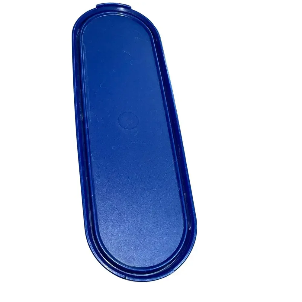Tupperware 2402A Modular Mates Super Oval Replacement Seal Lid Navy Blue USA